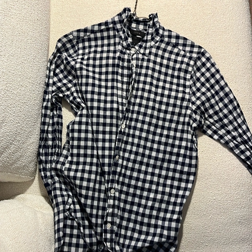 Gingham button down J. Crew shirt. Light weight.